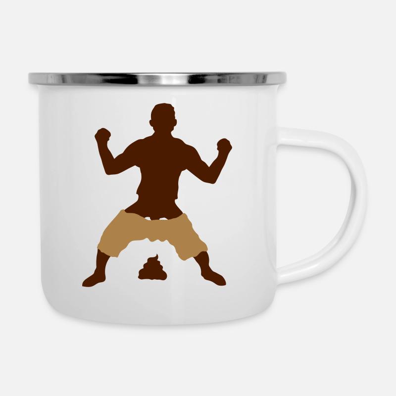 Großer Haufen Gewinner - Emaille-Tasse - Weiß