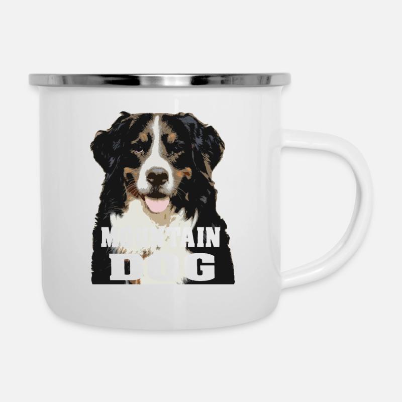 Bernese Mountain Dog - Camper Mug - white