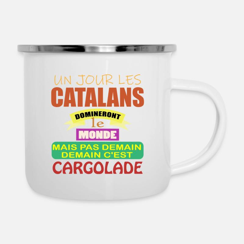 One day the Catalans will rule the world - Camper Mug - white