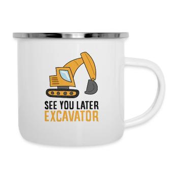 A plus tard Bagger Kids Toddler Boys - Tasse émaillée - blanc - Droite