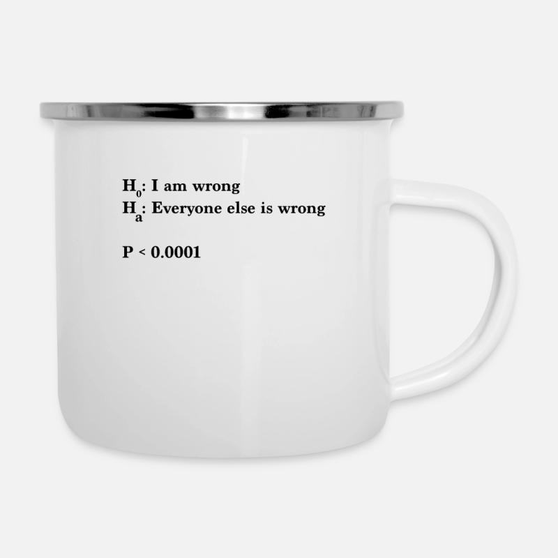Statistik und Datenwissenschaft - Alternative - Emaille-Tasse - Weiß