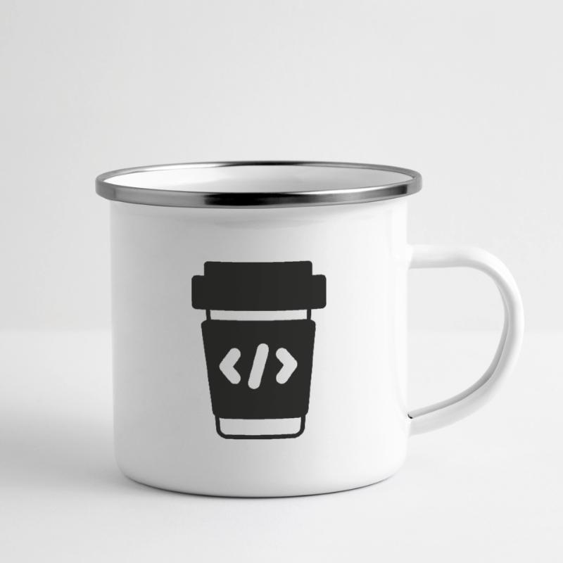 Programmierer Coder Coding Kaffee Emaille-Tasse