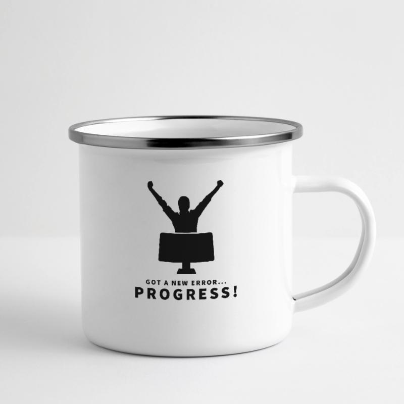 Coder Coding Programmer Emaille-Tasse