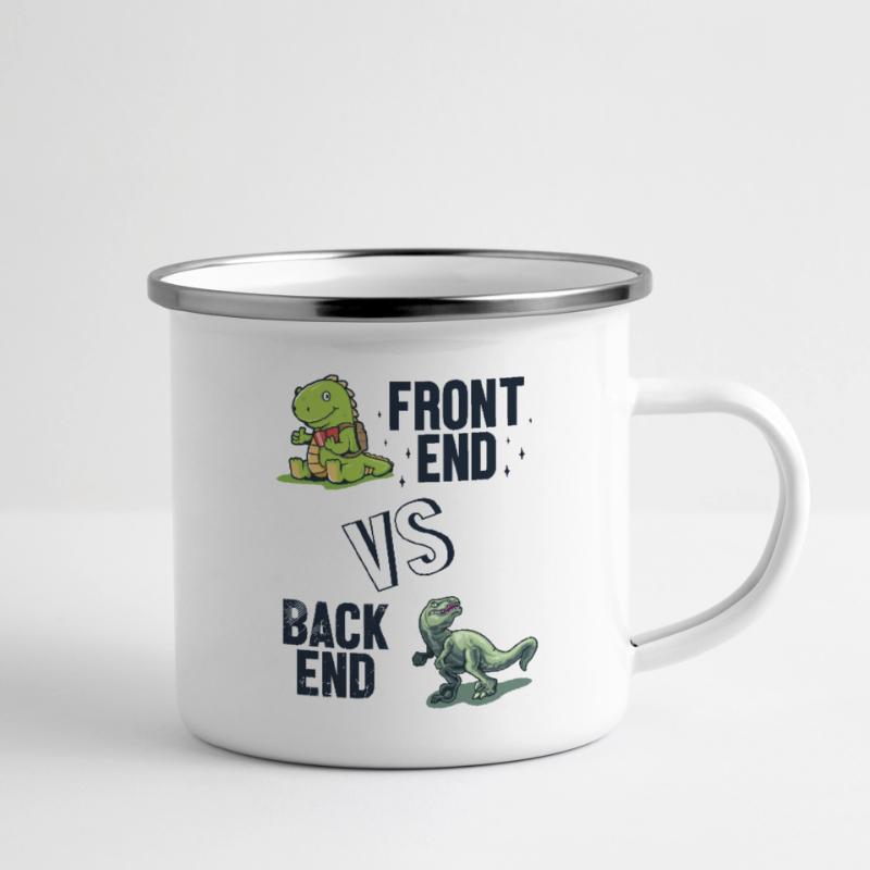 Frontend vs. Backend Developer Full Stack Camper Mug