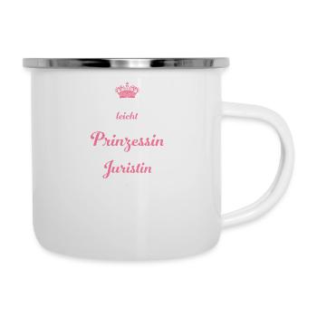 Juristin Jura Rechtsanwalt Jurist Anwalt Geschenk - Emaille-Tasse - Weiß - Rechts