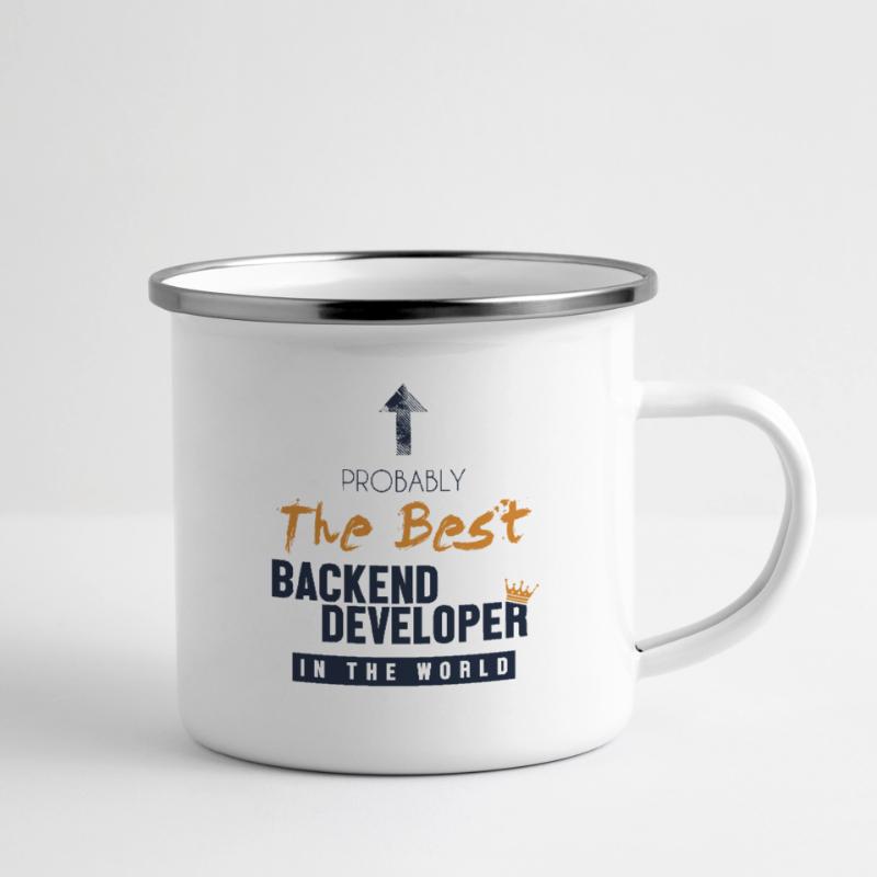 Best Backend Developer World Developer Coder Tasse émaillée