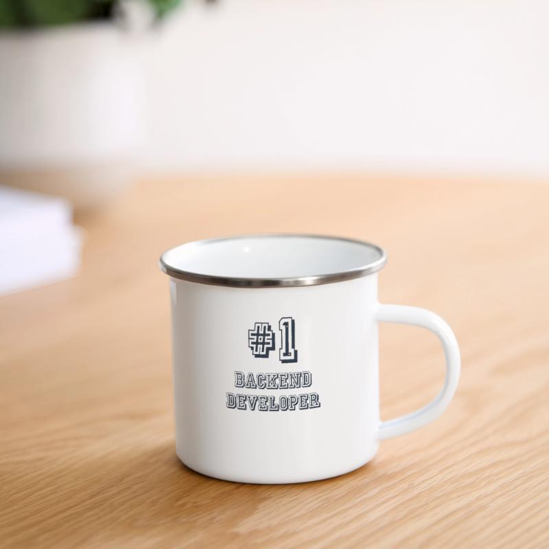 #1 Backend Developer Coder Programmer Tasse émaillée