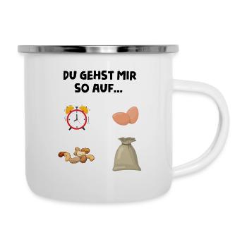 You're so pissed off, nuts, sack of alarm clock - Camper Mug - white - Right