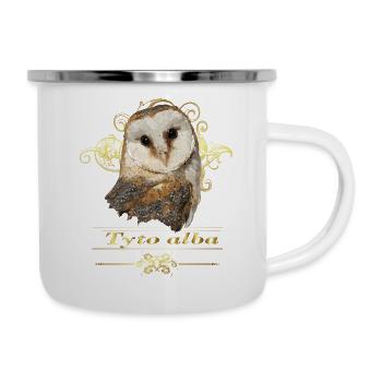 Bell owl - Camper Mug - white - Right