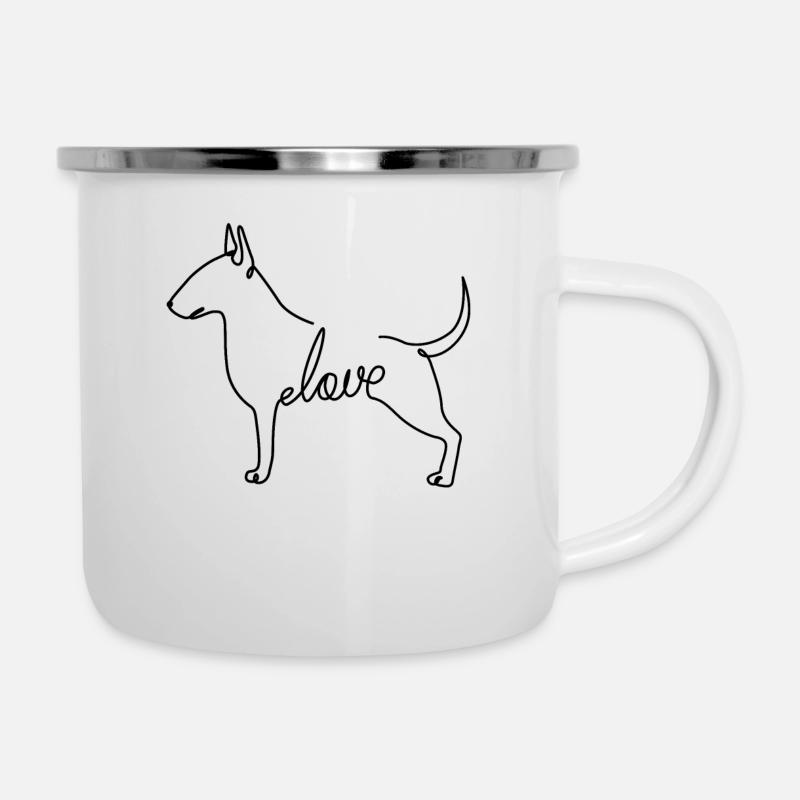 Bull terrier - Camper Mug - white