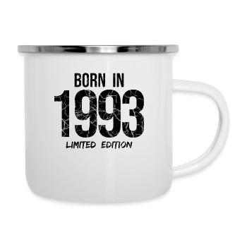 28ème anniversaire - BORN IN 1993 LIMITED EDITION - Tasse émaillée - blanc - Droite