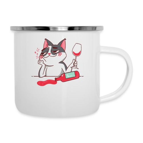 Cats Karma - Emaille-Tasse