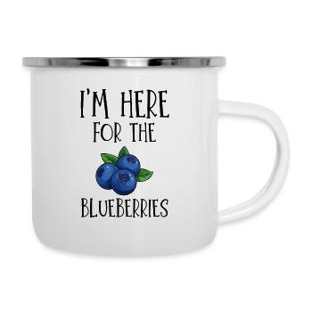 I'm Here For the Blueberries - Camper Mug - white - Right