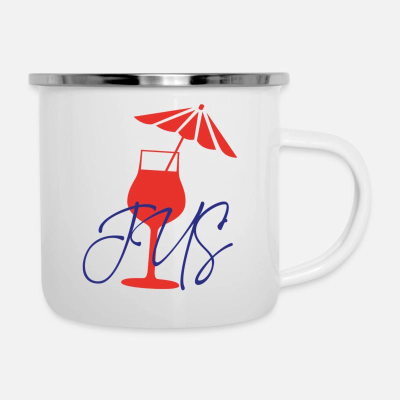 SAFT - Emaille-Tasse - Weiß