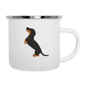 Dachshund German dachshunds sweet dogs - Camper Mug - white - Right