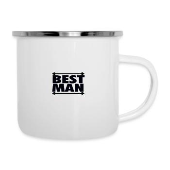 Meilleur homme - Tasse émaillée - blanc - Droite
