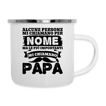 Miglior Papà del mondo Regalo per la festa del - Emaille-Tasse - Weiß - Rechts