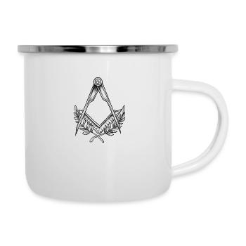 Masonic I Eye of Providence Lodge Motif for - Camper Mug - white - Right