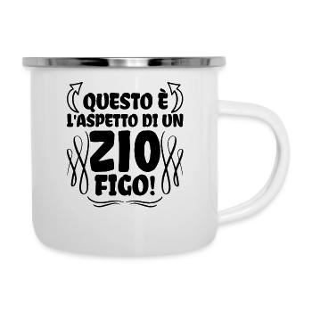 Questo è l'aspetto di un Zio figo Miglior Zio del - Emaille-Tasse - Weiß - Rechts