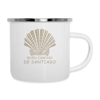 Buen Camino De Santiago Way of St. James Shell - Camper Mug - white - Right