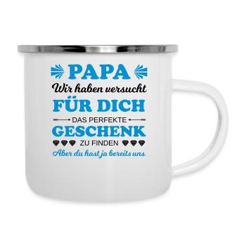 Cadeau parfait pour papa - Tasse émaillée - blanc - Droite