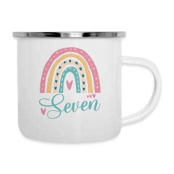 Children's birthday 7 years old Seventh birthday - Camper Mug - white - Right