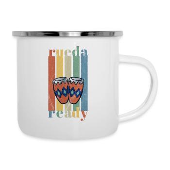 Rueda de Casino Salsa Cuba Dance Rueda Ready - Tasse émaillée - blanc - Droite