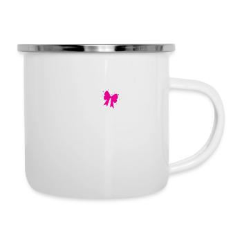 Chien - Tasse émaillée - blanc - Droite