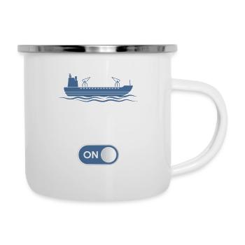 Sonar Mode On Scientist Marine Biology - Camper Mug - white - Right