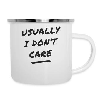 mir egal - Emaille-Tasse - Weiß - Rechts