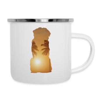 Summer beach - St. Bernard - Camper Mug - white - Right