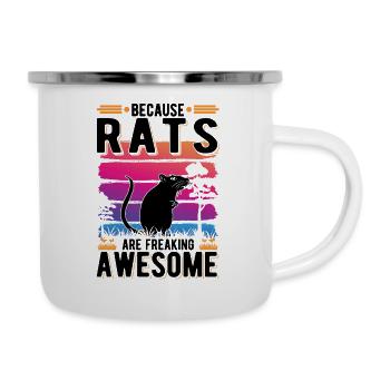Parce que les rats sont vraiment géniaux Ratte - Tasse émaillée - blanc - Droite