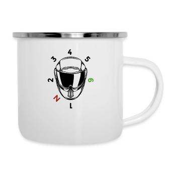 Motorcyclist Gift Motorcycle Motorcycle Helmet - Camper Mug - white - Right
