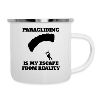 Paragleiter Gleitschirmfliegen Parapente - Tasse émaillée - blanc - Droite
