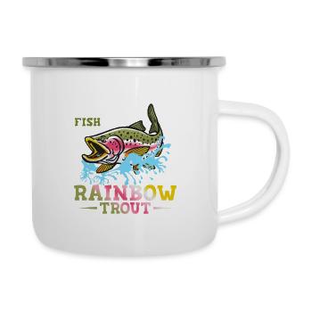 Gay Anglers Not Only Fish For Rainbow Trout Rod F - Camper Mug - white - Right