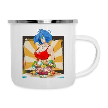 Summertime Anime Girl - Camper Mug - white - Right