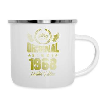 1968 limited edition - Emaille-Tasse - Weiß - Rechts