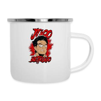 Balkan Jugo - Yougoslavie - Dicton - Jugo Fraudo - Tasse émaillée - blanc - Droite