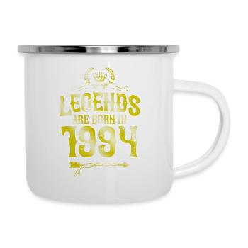 1994 legends born in - Emaille-Tasse - Weiß - Rechts
