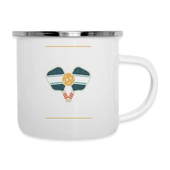 Jouer au pickleball améliore memory dink coach - Tasse émaillée - blanc - Droite