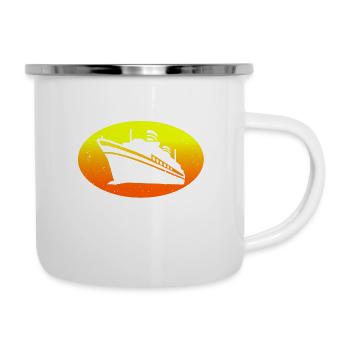 Titanic 1912 Navire de croisière - Tasse émaillée - blanc - Droite