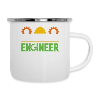 Ingénieur en mécanique Génie mécanique - Tasse émaillée - blanc - Droite