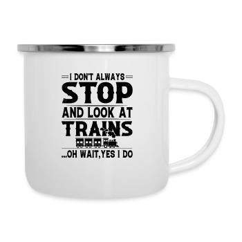 Model Railway Train Locomotives Gift - Camper Mug - white - Right