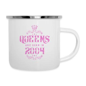 born in 2004 - Emaille-Tasse - Weiß - Rechts