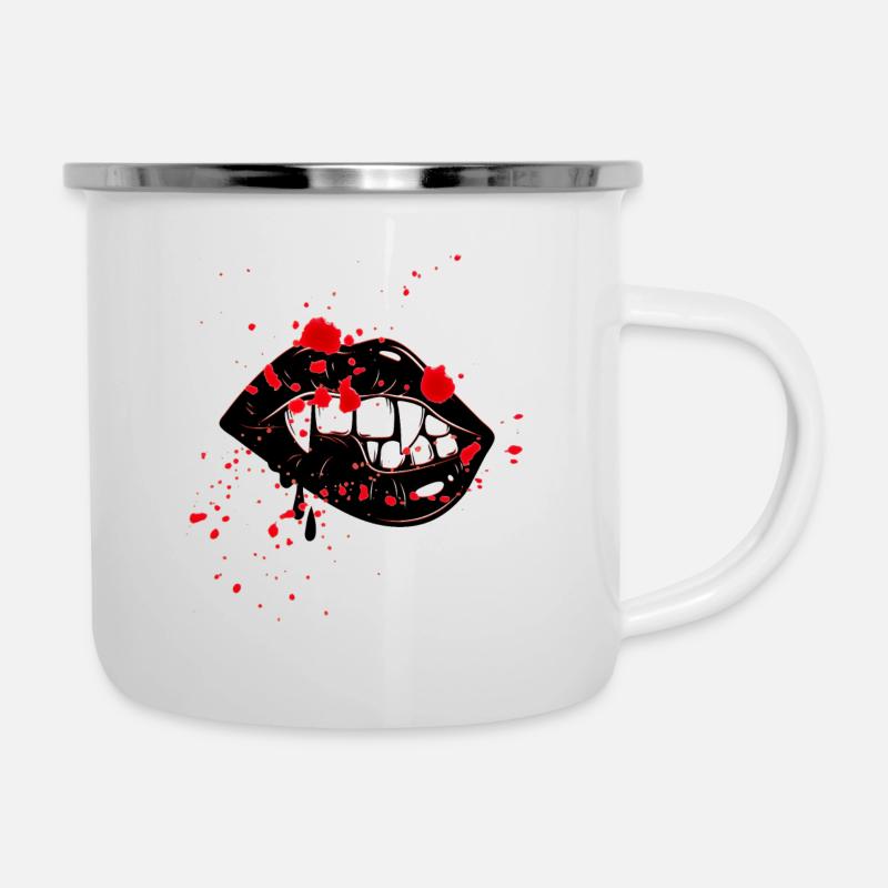Vampire lips - Camper Mug - white