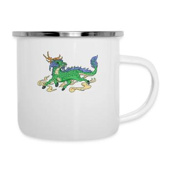 Japanese Yokai Figure Kirin - Camper Mug - white - Right
