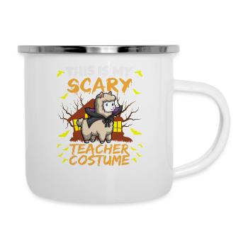C’est mon effrayant professeur Costume School Halloween - Tasse émaillée - blanc - Droite
