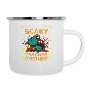 C’est mon effrayant professeur Costume School Halloween - Tasse émaillée - blanc - Droite