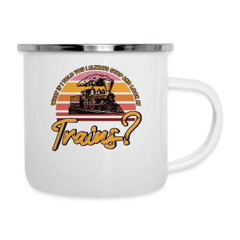 Model Railway Train Locomotives Gift - Camper Mug - white - Right