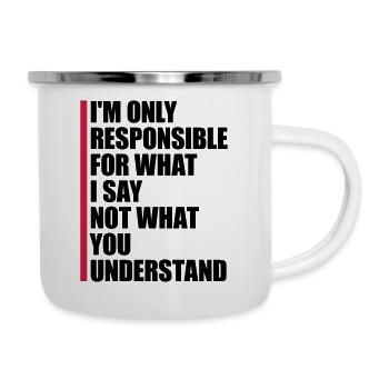 what I say quote - Camper Mug - white - Right